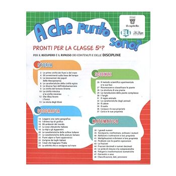 A che punto sono? - Per iniziare - Pronti per la classe 5 Discipline