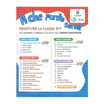 A che punto sono? - Per iniziare - Pronti per la classe 5 Linguaggi